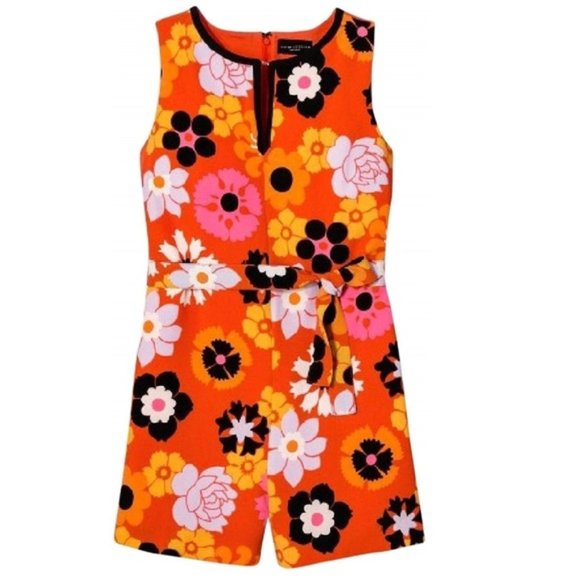 Victoria Beckham for Target Pants - Victoria Beckham Retro Floral Tie Waist Romper New
